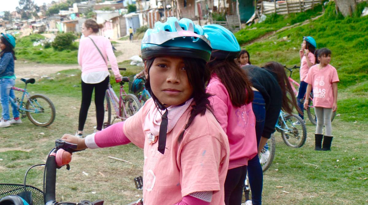 Una de las participantes en el programa de la Fundación Niñas sin Miedo.
