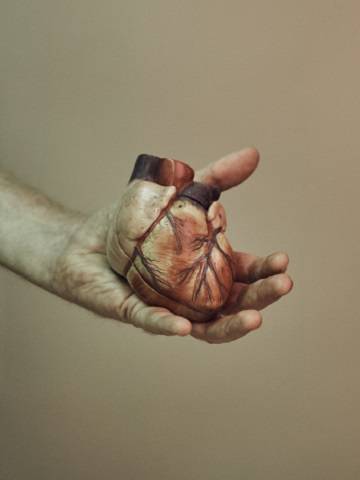 Réplica de un corazón.