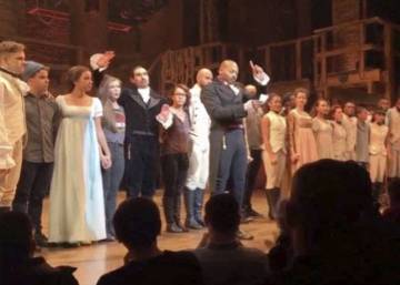 Actores de Broadway cargan contra Donald Trump y Pence en una representación