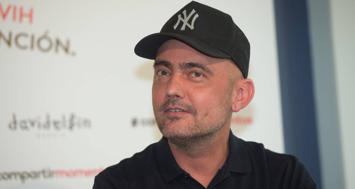 El dise&ntilde;ador David Delf&iacute;n durante la presentaci&oacute;n de la campa&ntilde;a Compartir Momentos el pasado septiembre, en Madrid. 