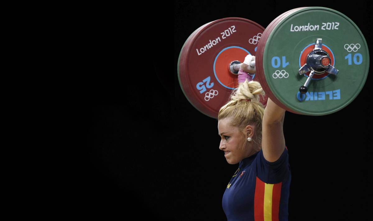 Lidia Valent&iacute;n, durante su actuaci&oacute;n en los juegos de Londres 2012.