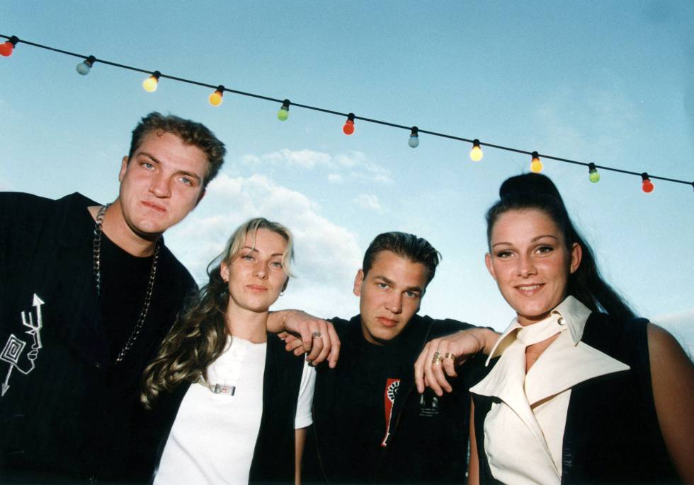 Los cuatro componentes de Ace of Base, en 1993.