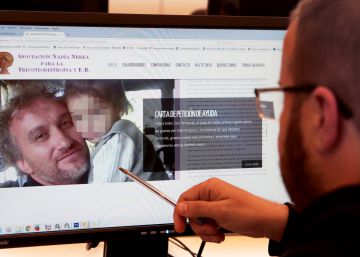 Fernando Blanco y su hija, en la página de la Asociación.