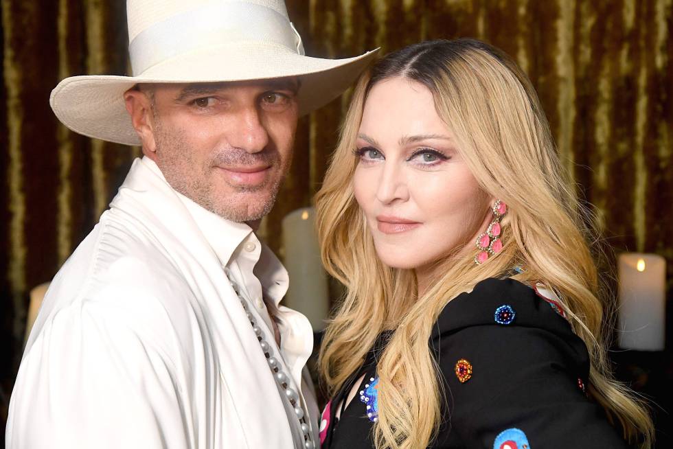 Alan Faena y Madonna en el evento solidario para Malaui en Miami la semana pasada.