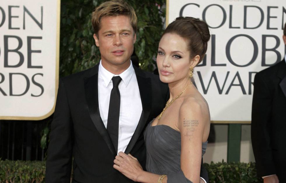 Brad Pitt, con Angelina Jolie cuando eran pareja.