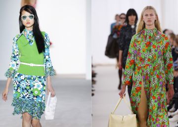 De izquierda a derecha: modelos de Michael Kors, Balenciaga y Pucci de su colección de primavera 2017. De izquierda a derecha: modelos de Michael Kors, Balenciaga y Pucci de su colección de primavera 2017.