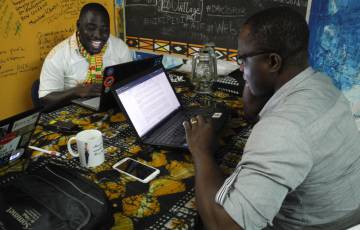 Cyriac Gbogou y Antoine Mian, dos
