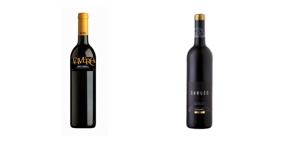 Botella de Tavera Méntrida 2015. A la derecha, Vinya Carles, crianza (D.O. Priorat).