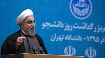 Hassan Rouhani, el pasado 6 de diciembre en la Universidad de Tenerán. Hassan Rouhani, el pasado 6 de diciembre en la Universidad de Tenerán.
