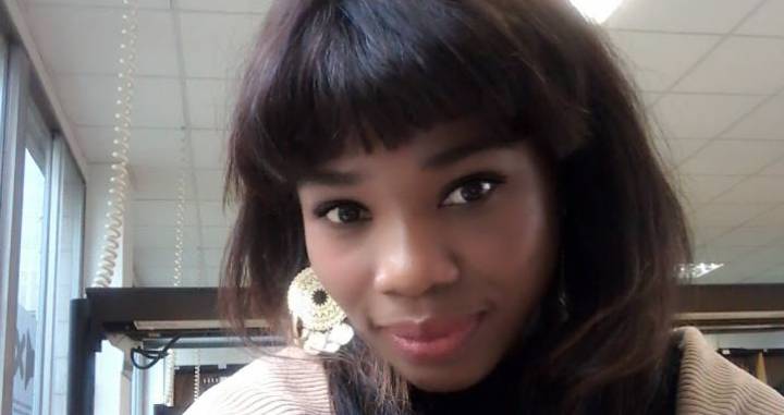 Lorraine Mbessa Ndzana, ganadora del galardón a la investigación de Mujeres por África. Lorraine Mbessa Ndzana, ganadora del galardón a la investigación de Mujeres por África.