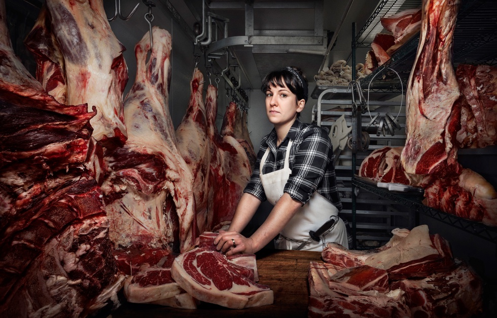 Heather Marold Thomarson, en su carnicería de Filadelfia