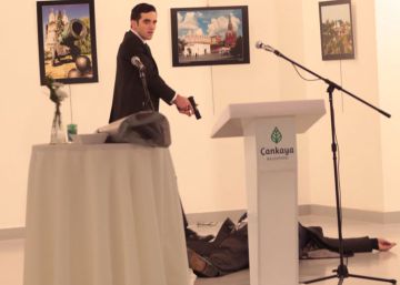 As imagens do disparo contra o embaixador russo em Turquia