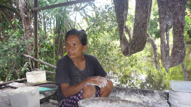 Rosa Andrade Ocagane, en su casa.