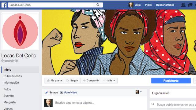 Facebook se disculpa por el cierre de la página feminista 'Locas del Coño'