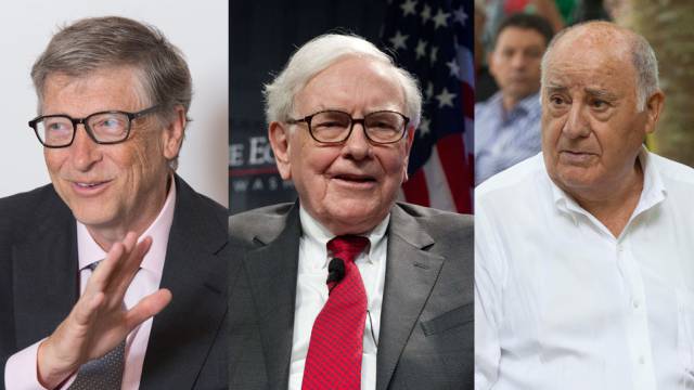 Gates, Buffet y Ortega.