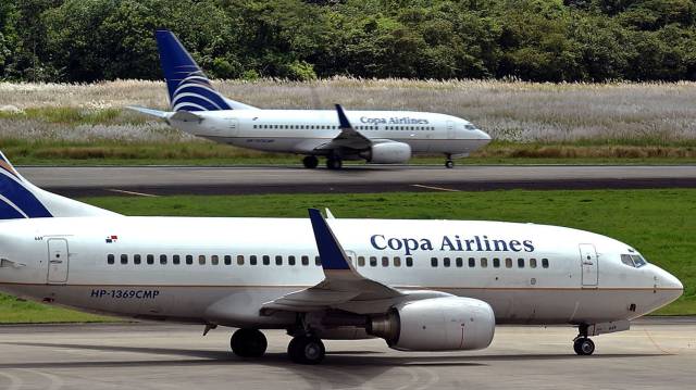 Dos aviones de la aerolínea Copa Airlines.