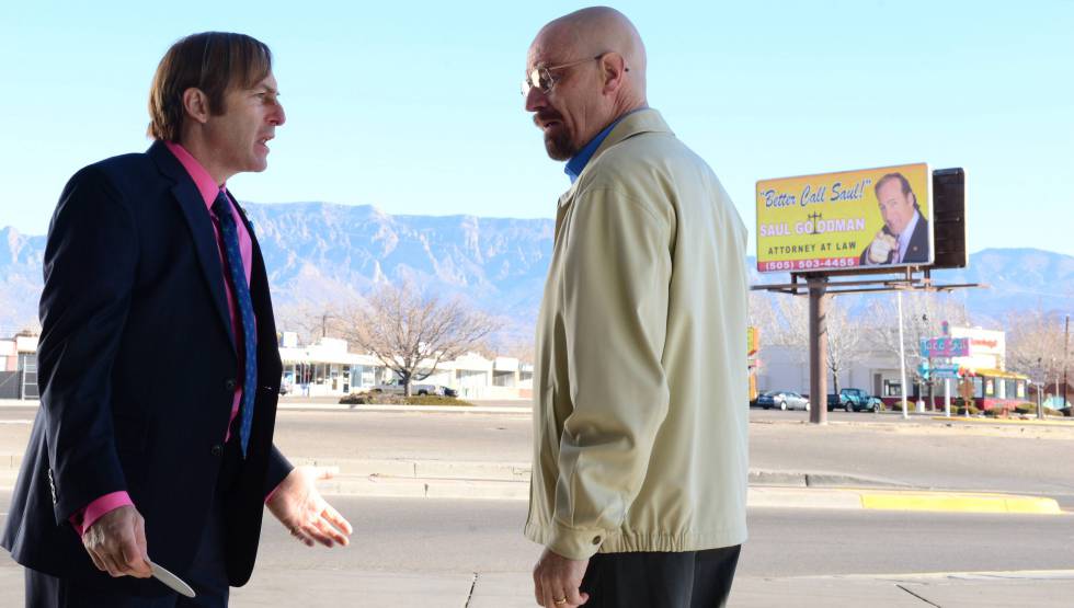 Saul y Walter White en un episodio de Breaking Bad Saul y Walter White en un episodio de Breaking Bad