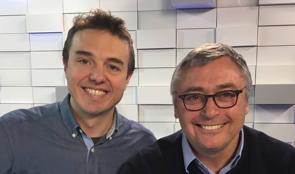 English Edition editor Simon Hunter and Michael Robinson.