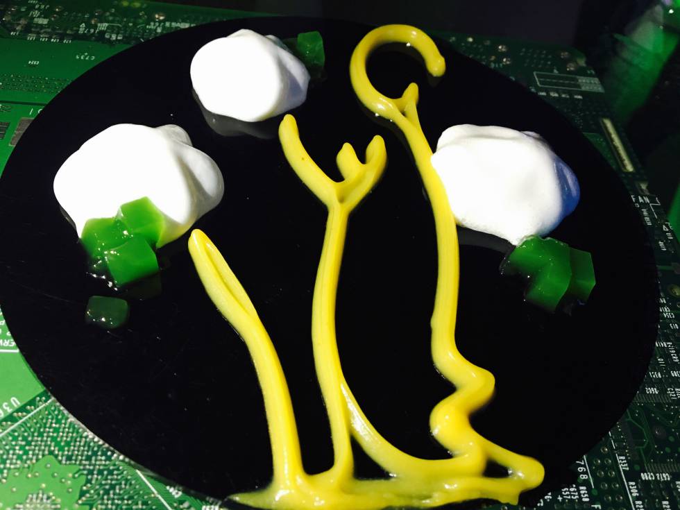CREMA CATALANA, FRUTA DE LA PASIÓN Y MENTA CAPEL
