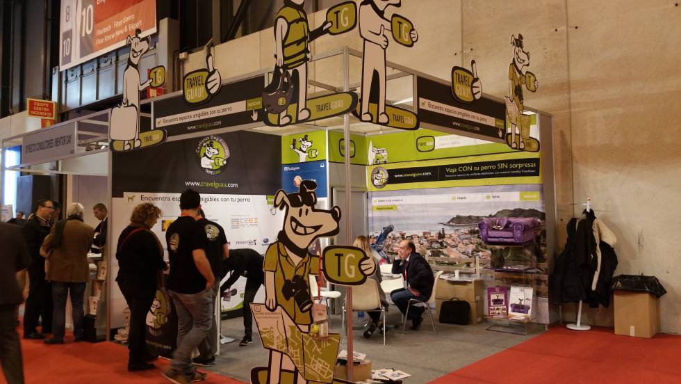 El stand de Travel Gau, el buscador dog-friendly