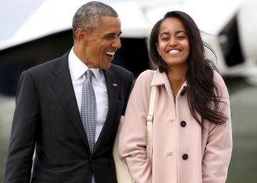 Barack y Malia Obama, en Chicago.