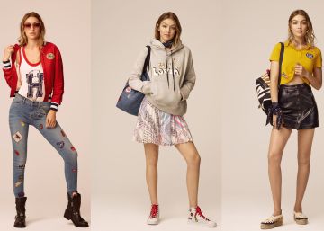 La modelo Gigi Hadid posa con tres de los looks de su segunda colección junto a Tommy Hilfiger. La modelo Gigi Hadid posa con tres de los looks de su segunda colección junto a Tommy Hilfiger.
