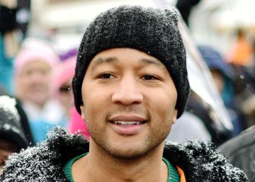 John Legend, en la marcha de las mujeres en Park City, Utah. John Legend, en la marcha de las mujeres en Park City, Utah.
