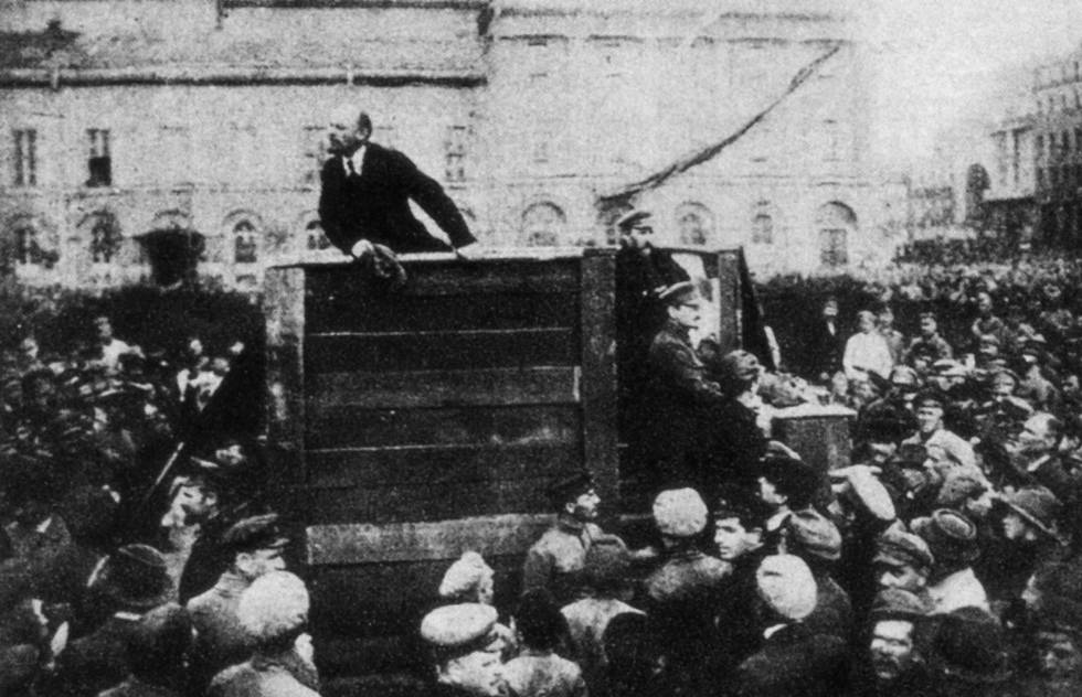 Lenin, líder de la Revolución Rusa de 1917. 