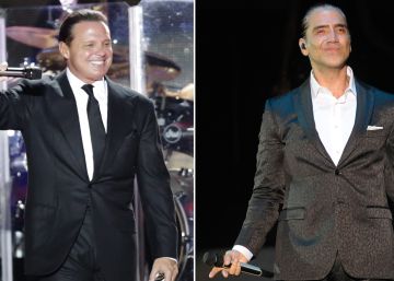 A la izquierda Luis Miguel y el cantante Alejandro Fernández. A la izquierda Luis Miguel y el cantante Alejandro Fernández.