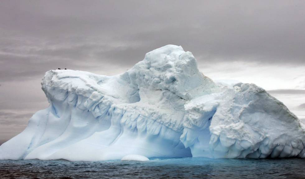 Formaciones de hielo en la Antártida.