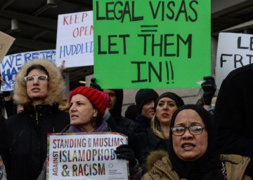 Protestas por las detenciones de refugiados
