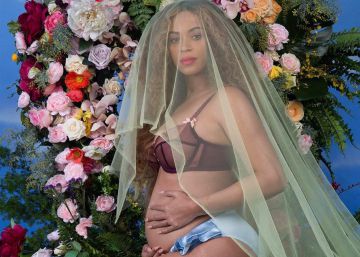 Beyoncé presenta a sus mellizos vestida de Palomo Spain
