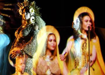 Beyoncé, uma deusa da maternidade no Grammy Beyoncé, uma deusa da maternidade no Grammy