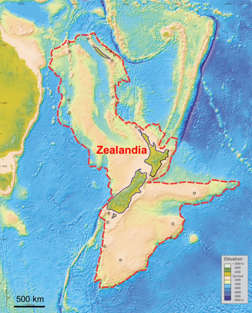 Zealandia, nombre en inglés con el que se ha dado a conocer el continente hallado bajo Nueva Zelanda (Zelandia, en español).
