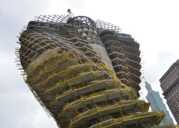 Un bosque urbano toma forma en un edificio de Taipéi