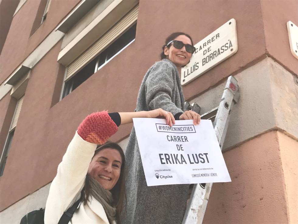 12 calles de Barcelona se feminizan