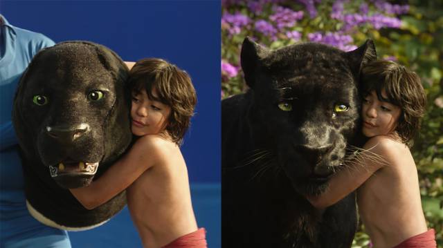 Rodaje de 'El libro de la selva'.