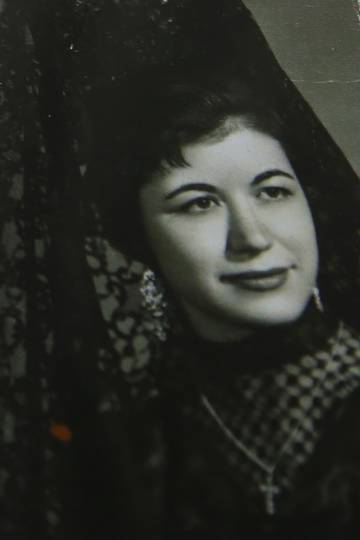 Modesta Mayo, en los años 50.