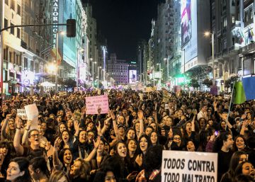 Así fue la manifestación por el Día la Mujer en Madrid