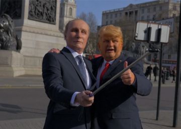 Los dobles de Trump y Putin se pasean por Londres