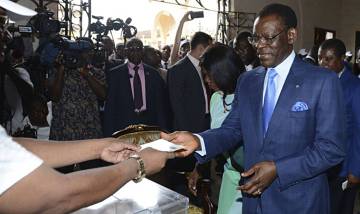 Teodoro Obiang won nearly 100% of votes cast in the Equatorial Guinea elections of 2016.