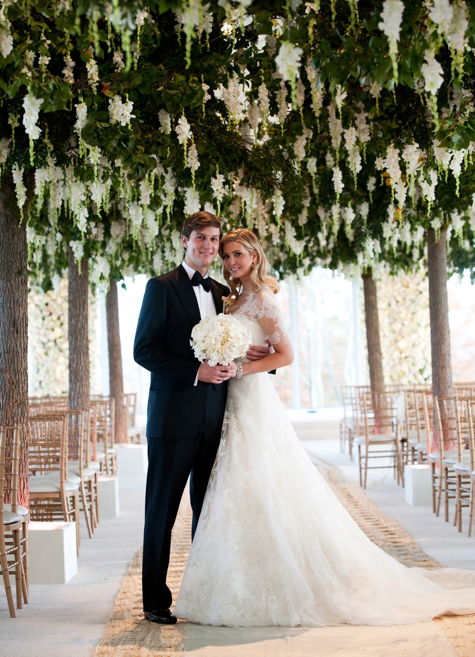 Enlace de Jared Kushner e Ivanka Trump en Nueva Jersey el 25 de octubre de 2009.