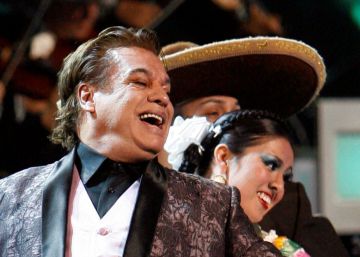 Juan Gabriel, en un concierto en Ciudad de México.