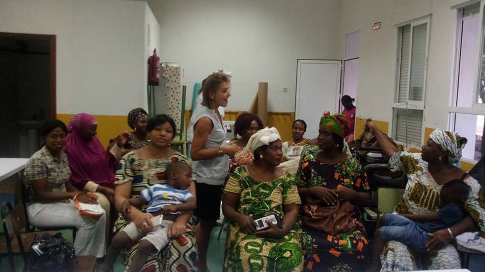 Sesión de formación de las mujeres integrantes de la asociación