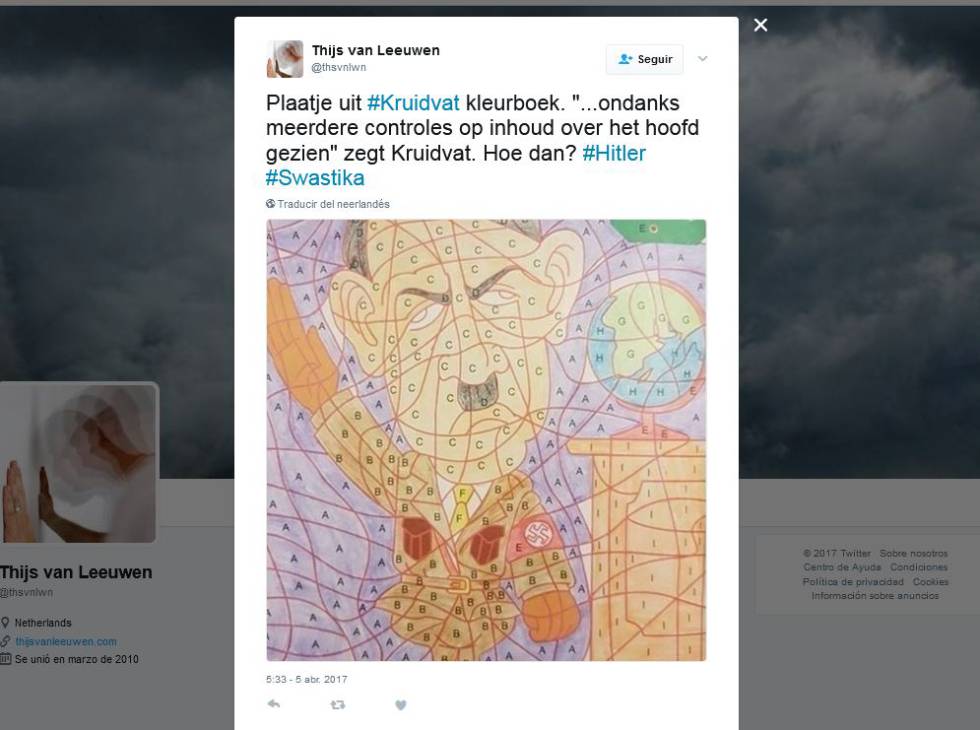 El tuit de un padre tras darse cuenta de que Aldolf Hitler estaba en un libro para niños.