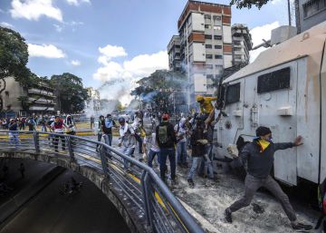 Manifestación opositora en Venezuela en imágenes