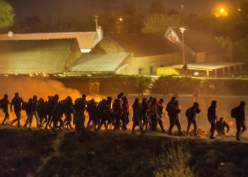 Diez heridos en un campamento de inmigrantes en Francia