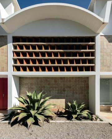 Fachada del estudio que Josep Lluís Sert diseñó para Joan Miró en Mallorca.