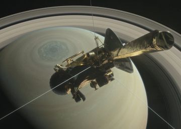 Sonda Cassini sobrevoa pela última vez a lua Titã de Saturno Sonda Cassini sobrevoa pela última vez a lua Titã de Saturno