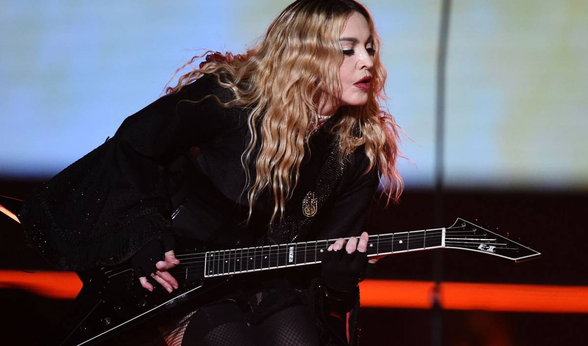 Madonna, durante un concierto en Berlín, en 2015.